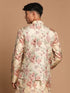 Men's Beige Printed Jacket